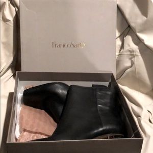 Black Leather Franco Sarto boots six 8.5